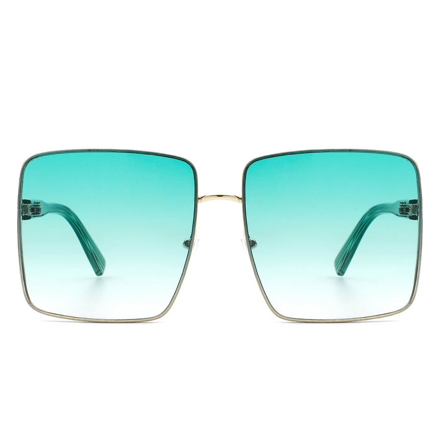 Evangely Classic Square Tinted Oversized Sunglasses- 7 Colors