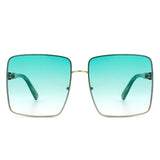 Evangely Classic Square Tinted Oversized Sunglasses- 7 Colors