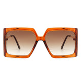 Yellowra Oversized Retro Square Large Fashion Sunglasses- 6 Colors
