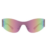 Galadriel - Futuristic Mirrored Cyberpunk Sport Sunglasses