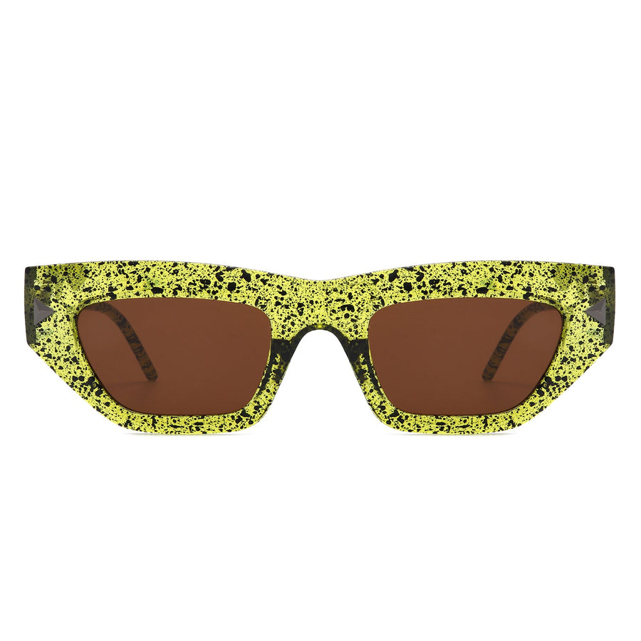 Oceanlux - Retro Chic Cat Eye Chunky Square Women's Sunglasses