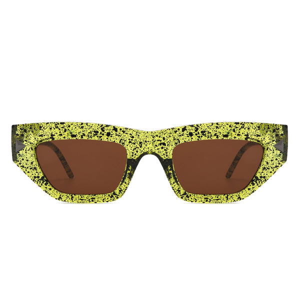 Oceanlux - Retro Chic Cat Eye Chunky Square Women's Sunglasses