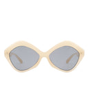 Amethyst - Women Geometric Fashion Hexagonal Cat Eye Sunglasses