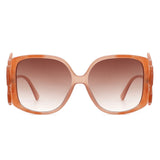 Vortexia - Oversize Irregular Frame Large Fashion Square Sunglasses