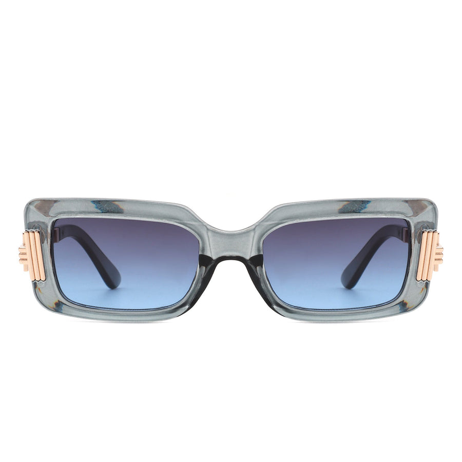 Sylphine - Oversize Sporty Square Chunky Shield Sunglasses