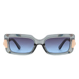 Sylphine - Oversize Sporty Square Chunky Shield Sunglasses