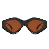 Rosedawn - Futuristic Square Retro Chunky Irregular Geometric Sunglasses- 6 Colors