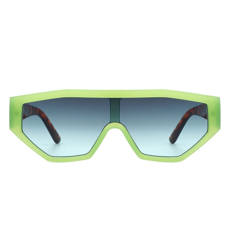 Firelily - Geometric Square Futuristic Sunglasses- 6 Colors