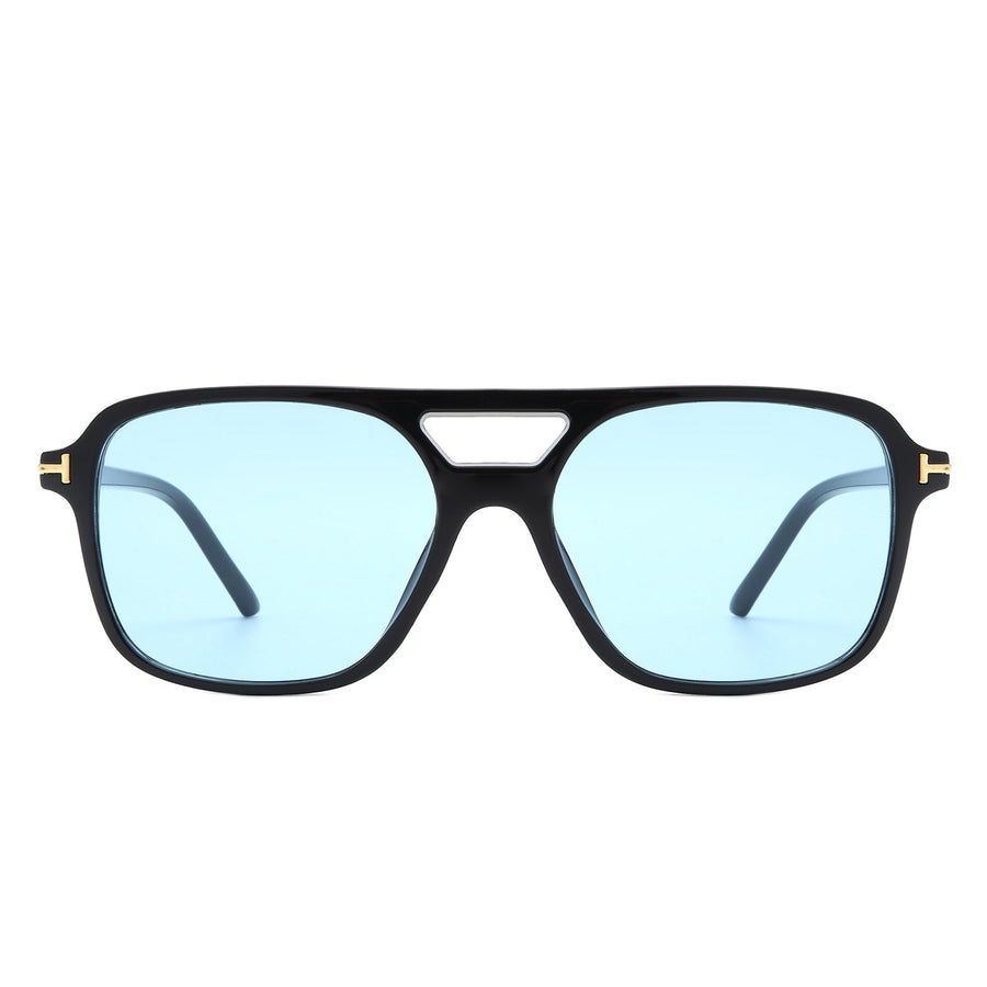 Skyhavoc Retro Square Brow-Bar Aviator Sunglasses- 6 Colors
