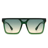 Sunquest Oversized Square Flat Top Sunglasses- 6 Colors
