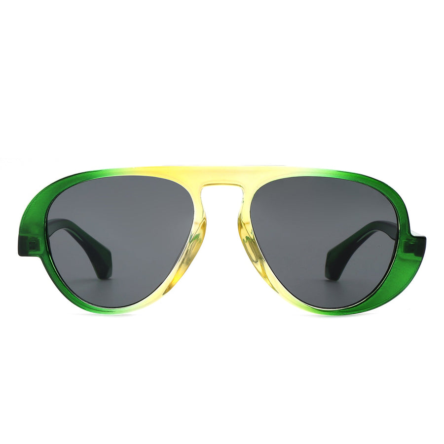 Twinklez Futuristic Chunky Aviator Fashion Sunglasses- 7 Colors