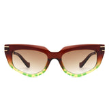 Skylight Chic Chain Link Design Cat-Eye Sunglasses- 7 Colors