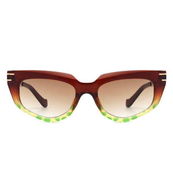 Skylight - Women's Chic Chain Link Design Cat Eye Sunglasses