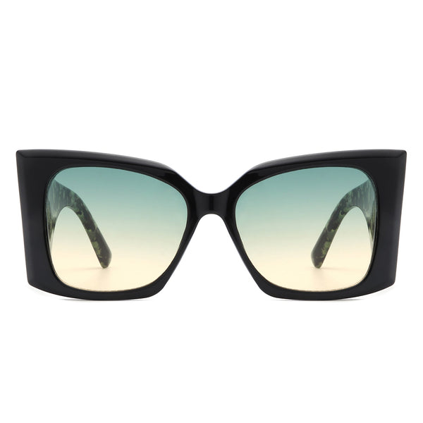 Skydusts - Oversize Square Chunky Fashion Large Women Sunglasses