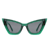 Stardaze Retro Square High-Pointed Cat-Eye Sunglasses- 7 Colors