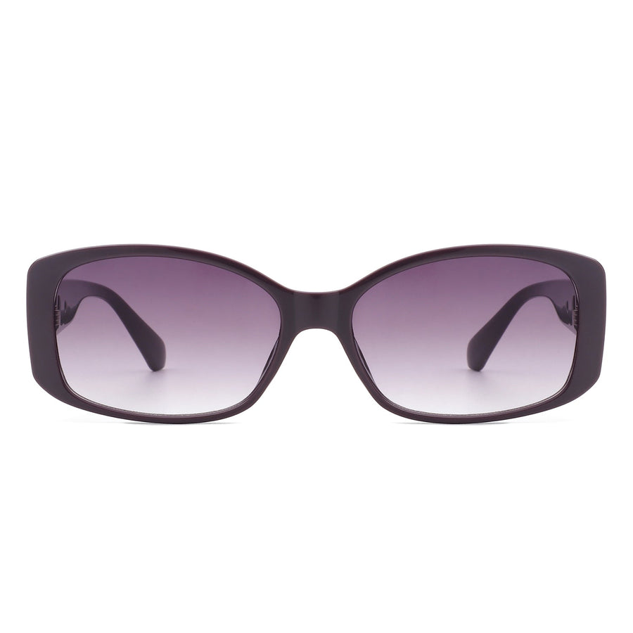 Fantasie - Rectangular Narrow Retro Tinted Fashion Square Sunglasses