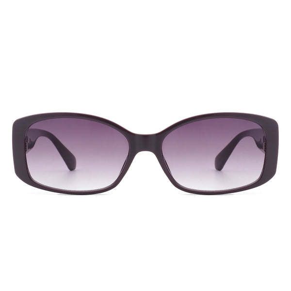 Fantasie - Rectangular Narrow Retro Tinted Fashion Square Sunglasses