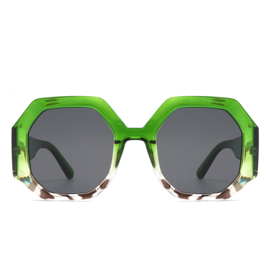 Diamorex Retro Polygon Round Fashion Sunglasses- 6 Colors