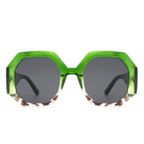 Diamorex Retro Polygon Round Fashion Sunglasses- 6 Colors