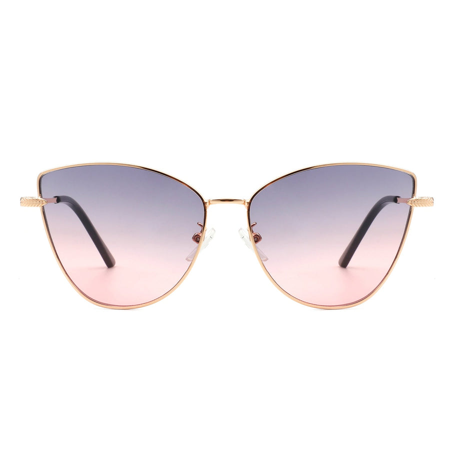 Aurorion Oversized Large Retro Cat-Eye Fashion Sunglasses- 6 Colors