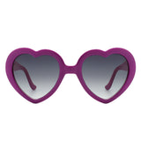 Glowlily - Playful Mod Clout Heart Shaped Sunglasses- 4 Colors