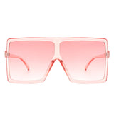 Zenithia - Square Oversized Flat Top Sunglasses- 9 Colors