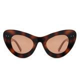 Luminara - Retro Round Cat Eye Women Fashion Sunglasses