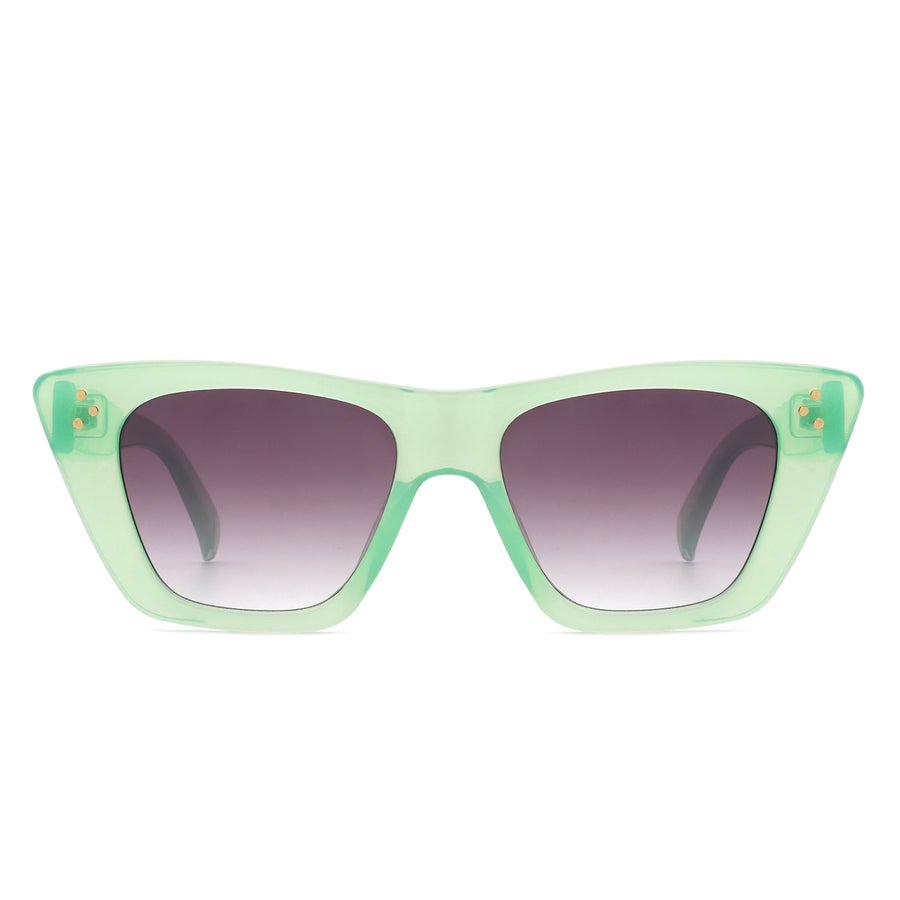 Lightnin Retro Cat-Eye Square Fashion Sunglasses- 6 Colors