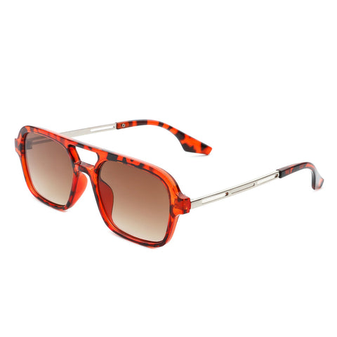 Candorae - Retro Square Brow-Bar Fashion Aviator Style Vintage Sunglasses