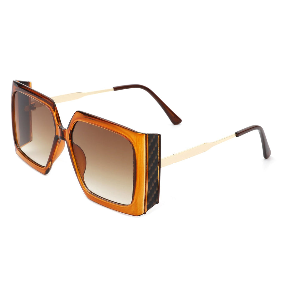 Yellowra Oversized Retro Square Large Fashion Sunglasses- 6 Colors