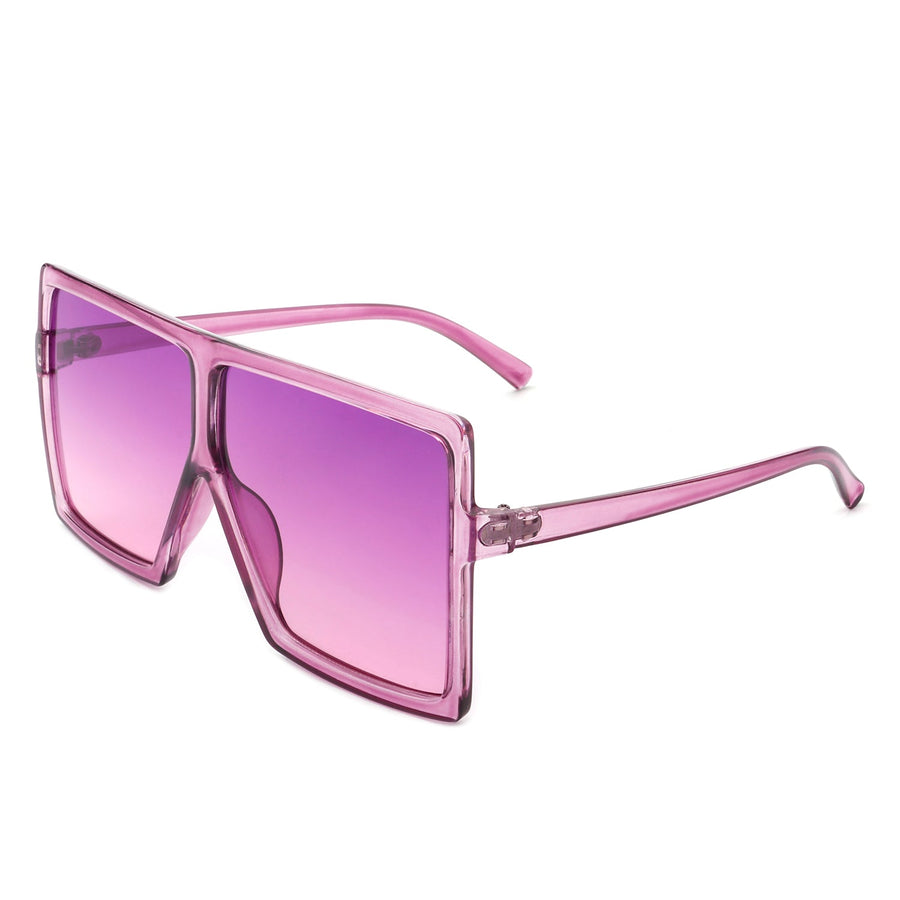 Amarylla- Square Oversized Flat Top Sunglasses- 6 Colors