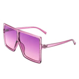 Amarylla- Square Oversized Flat Top Sunglasses- 6 Colors