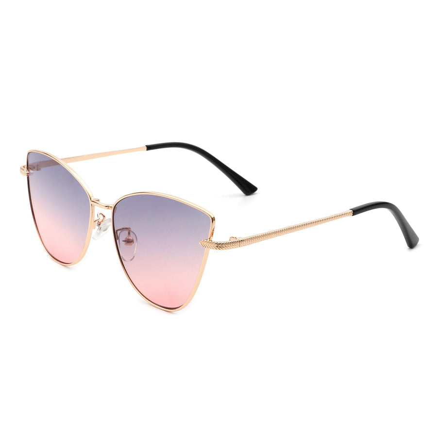 Aurorion Oversized Large Retro Cat-Eye Fashion Sunglasses- 6 Colors