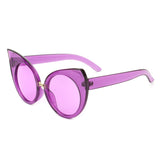 Iridessa - Mod Retro High Pointed Oversized Cat-Eye Sunglasses- 6 Colors