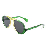 Twinklez Futuristic Chunky Aviator Fashion Sunglasses- 7 Colors
