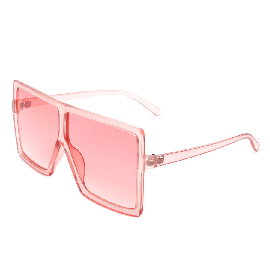 Zenithia - Square Oversized Flat Top Sunglasses- 9 Colors
