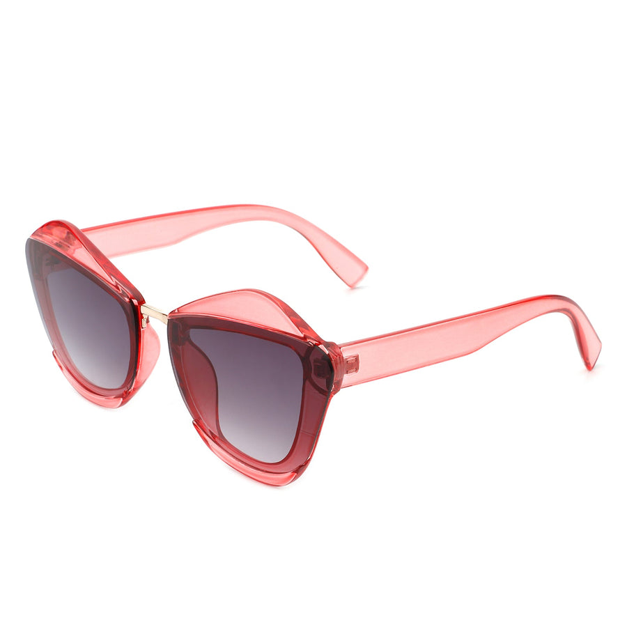 Infernia - Square Irregular Cat-Eye Sunglasses- 6 Colors