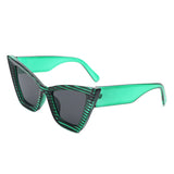 Stardaze Retro Square High-Pointed Cat-Eye Sunglasses- 7 Colors
