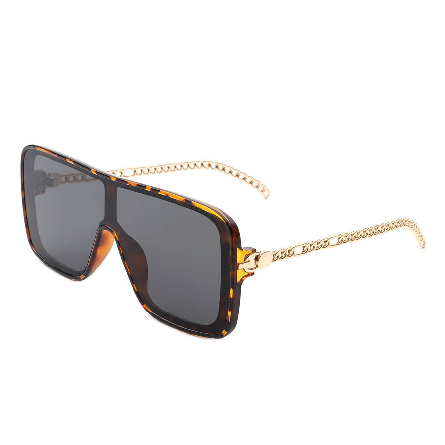 Wildwind Square Flat Top Oversize Retro Fashion Sunglasses- 6 Colors