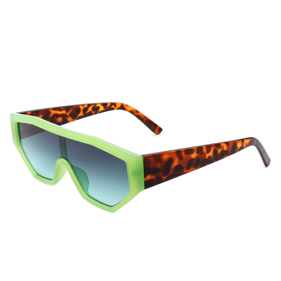 Firelily - Geometric Square Futuristic Sunglasses- 6 Colors