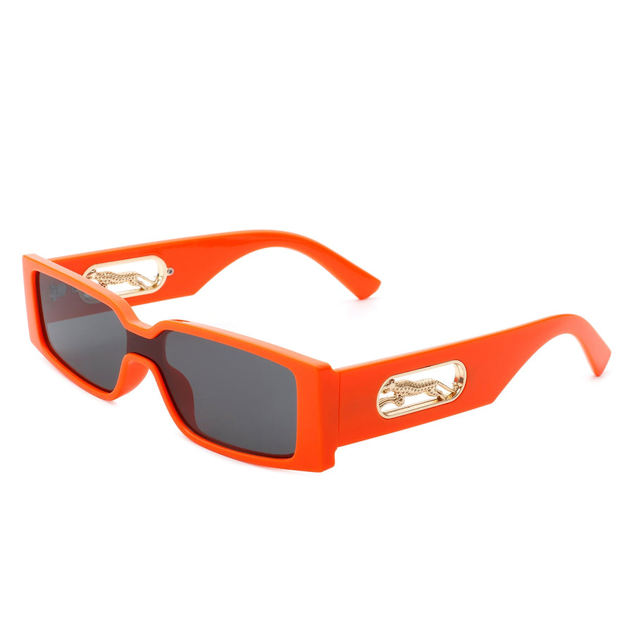 Radiato Rectangle Lens Leopard Arm Sunglasses- 2 Colors
