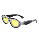 Alba Oval Retro Round Tinted Fashion Sunglasses- 6 Colors