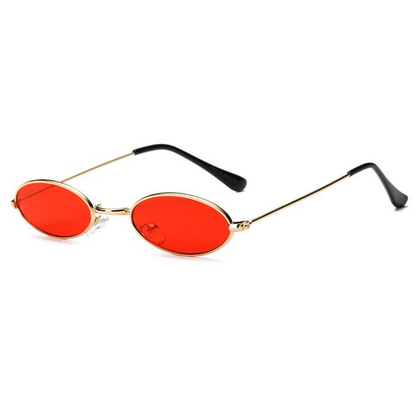 LANSING | True Retro Vintage Slim Metal Oval Sunglasses