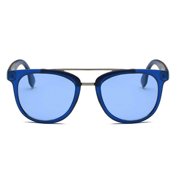 BENTON | Classic Round Brow-Bar Fashion Sunglasses