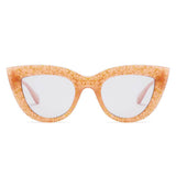 BOYDS | Round Cat Eye Sunglasses- Glitter Beige