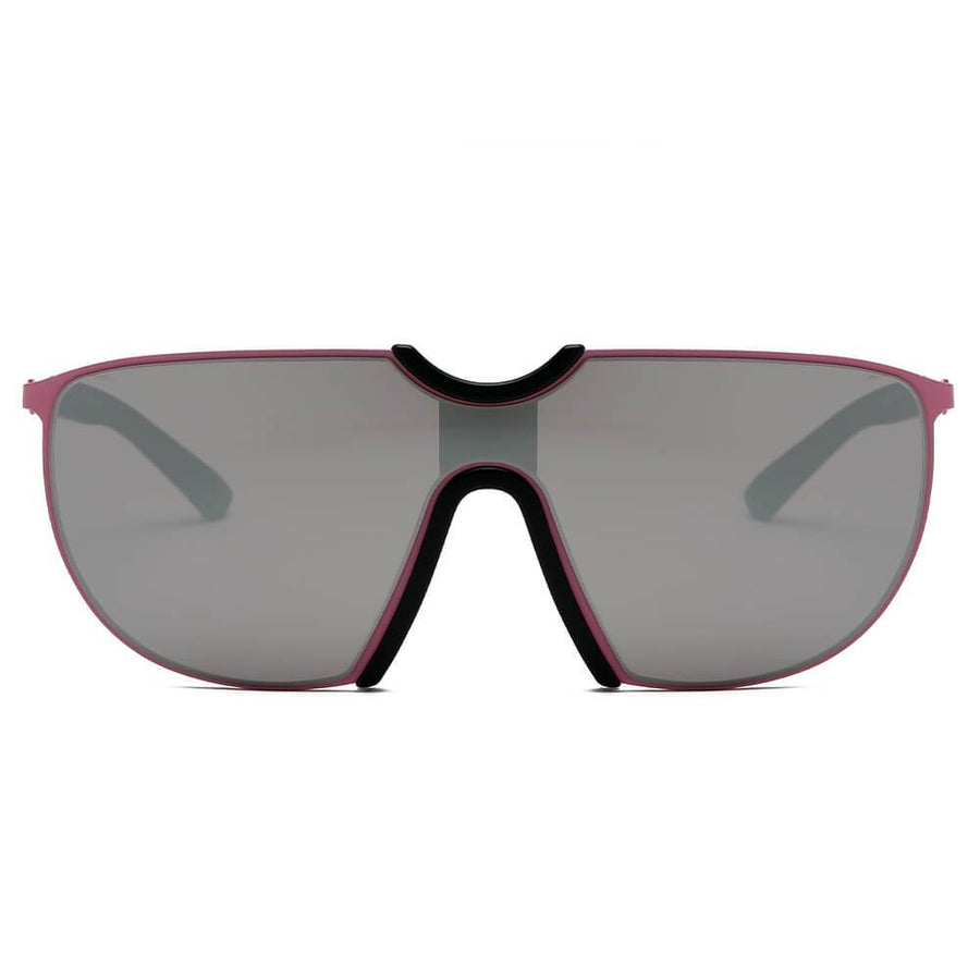 MACON | Large Oversized Unisex Single Lens Aviator Fashion Sunglasses