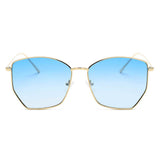 Cardiff - Women Oversize Geometric Metal Fashion Sunglasses