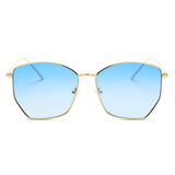 Cardiff - Women Oversize Geometric Metal Fashion Sunglasses