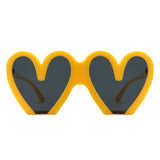 Skylette Heart Shaped Oversized Sunglasses- 7 Colors