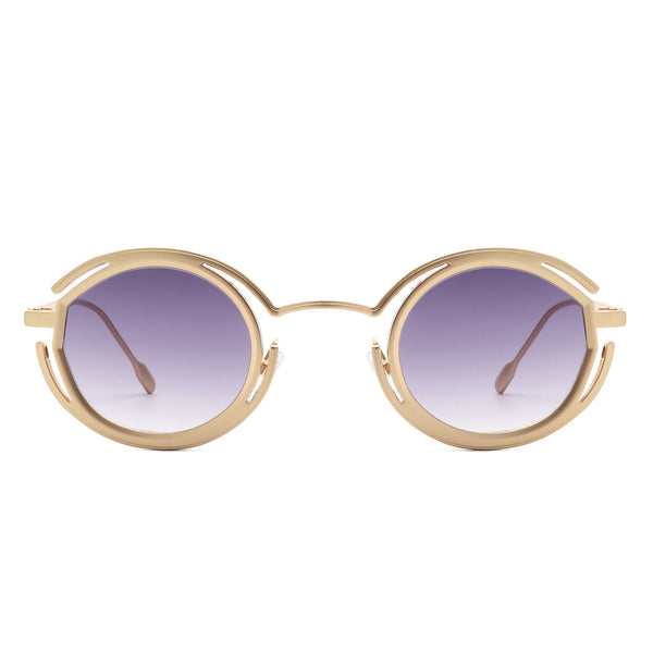 Moonmist - Futuristic Geometric Round Fashion Sunglasses